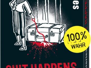 Bücher – Moses. Black Stories Happens – 50 Rätsel rund um echte Missgeschicke, Krimi-Kartenspiel mit Spielvariante und Punktechips, Puzzlespiel für Jugendliche und Erwachsene