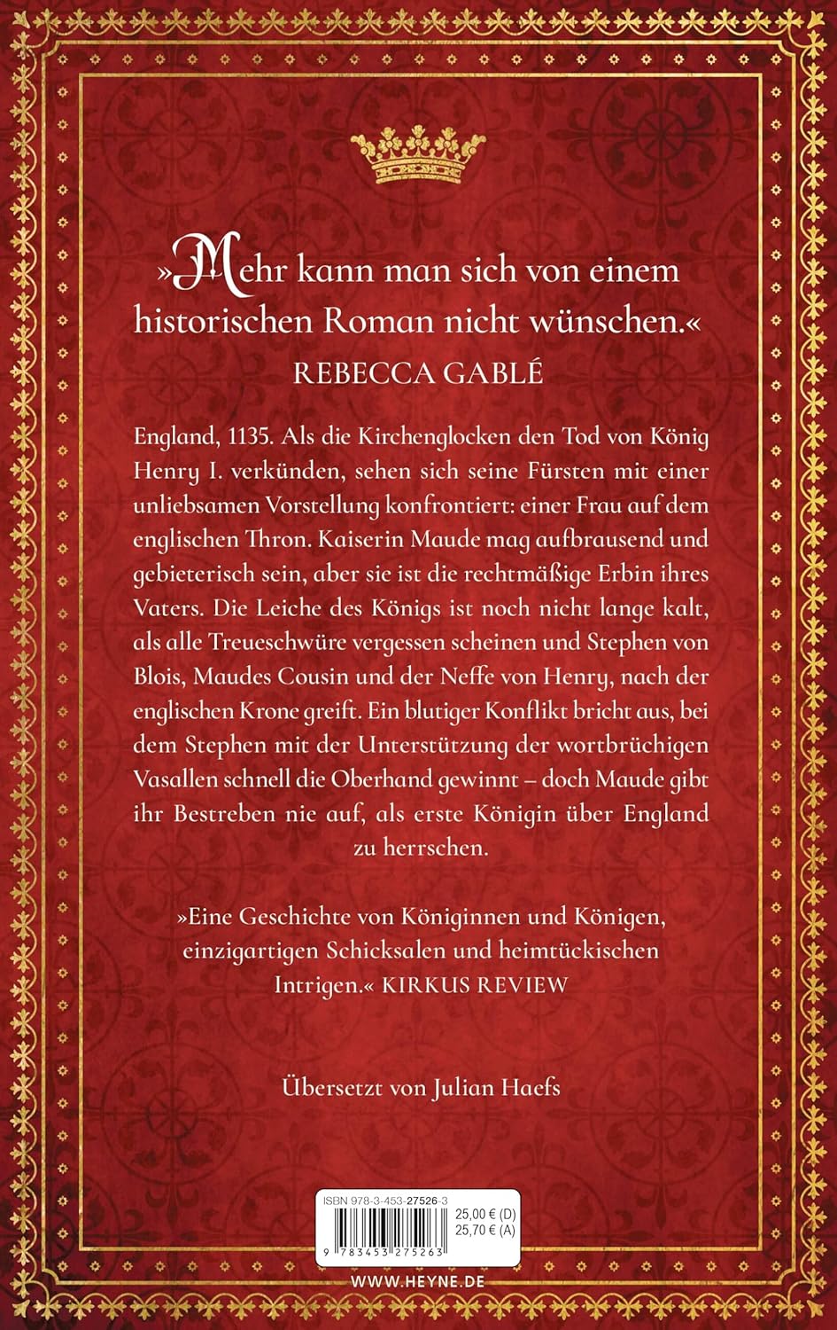 Bücher - Thronräuber: Historischer Roman. »Mehr kann man sich von einem historischen Roman nicht wünschen.« Rebecca Gablé - – Bild 2